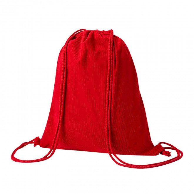 SAC A DOS PERSONNALISABLE EFFET VELOURS 'ZURI' - rouge