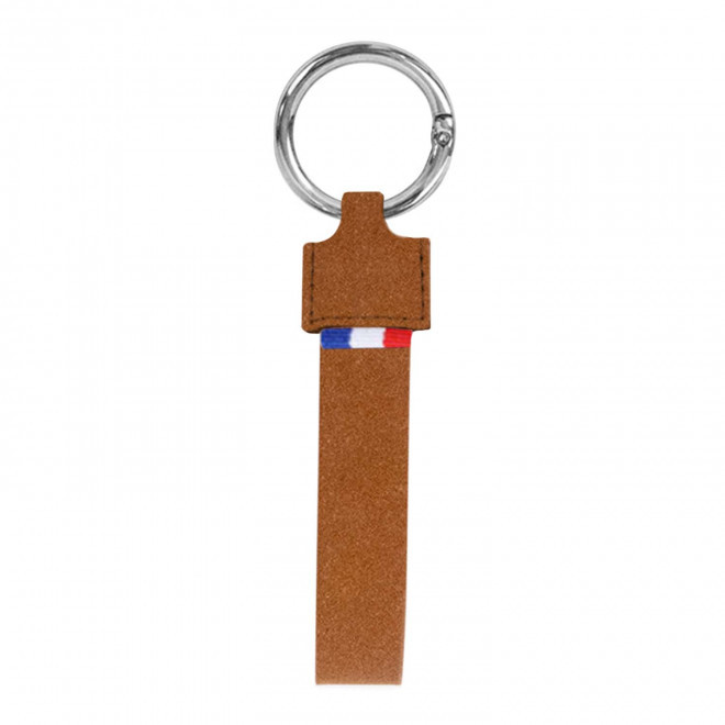 PORTE-CLES PUBLICITAIRE AUTOMOBILE 'POTI AUTOMOBILE RECYCLE' - ecru