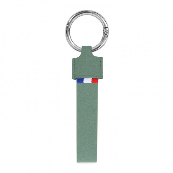 PORTE-CLES PUBLICITAIRE AUTOMOBILE 'POTI AUTOMOBILE RECYCLE' - vert