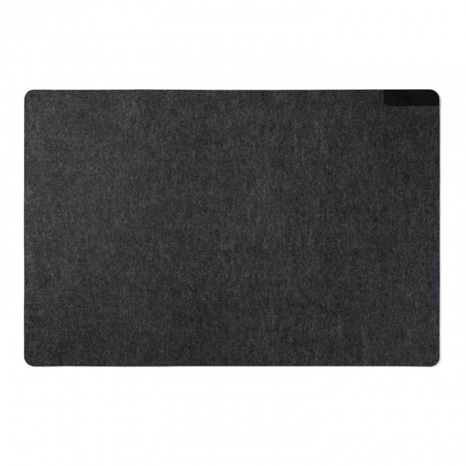 TAPIS DE SOURIS PERSONNALISABLE EN FEUTRE RECYCLE 'BIURO' - noir