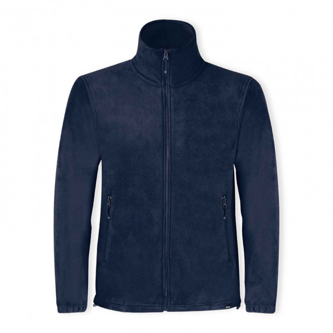 VESTE POLAIRE ZIPPEE PERSONNALISABLE RPET 280GR 'CORALI' - bleu marine