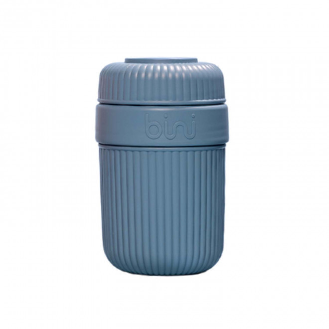 MUG BIOSOURCE MIF 350ML PERSONNALISABLE 'BINIMUG'  - bleu
