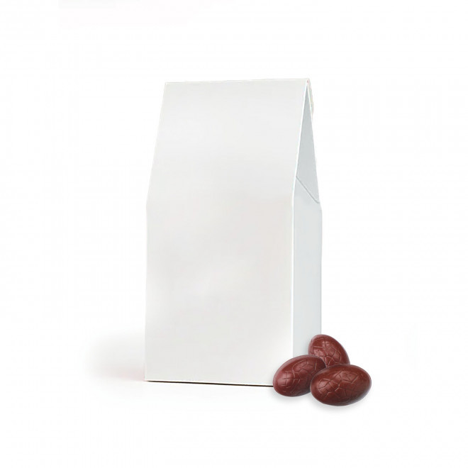 SACHET PERSONNALISABLE OEUFS CHOCO 50G BIO 'MIAM' - lait