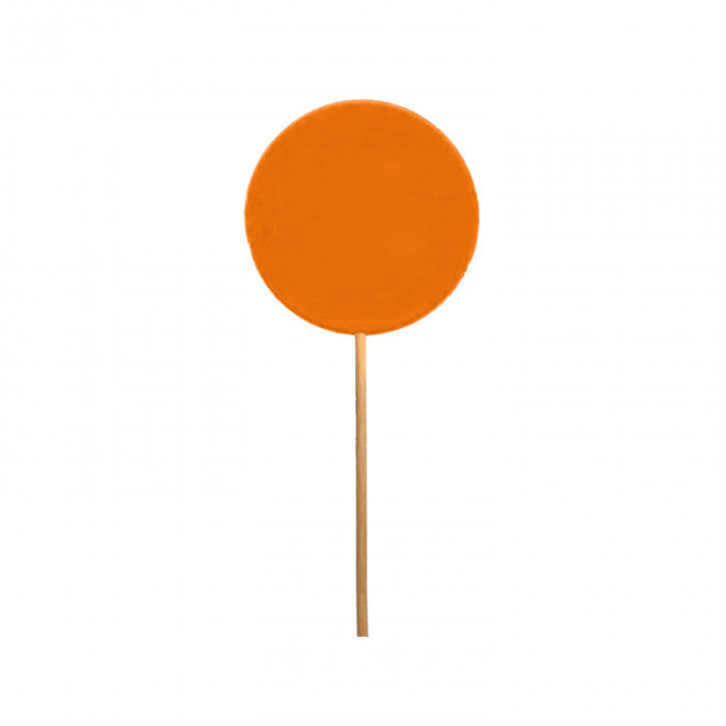 SUCETTE PLATE PERSONNALISABLE 'SUCREATE' - orange