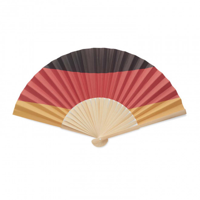 EVENTAIL EN BAMBOU PERSONNALISABLE 'FANNY FLAG' - allemagne