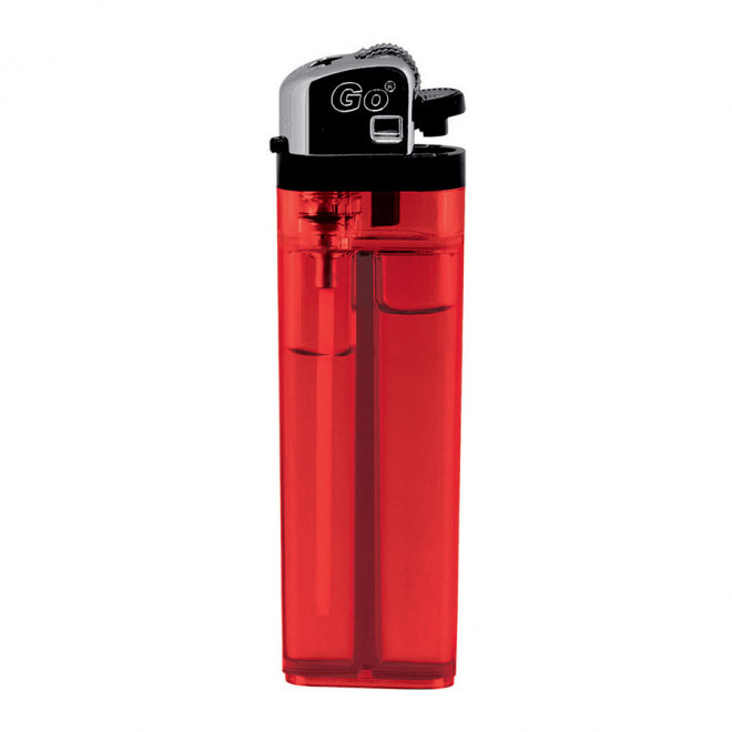 BRIQUET PUBLICITAIRE JETABLE 'URANUS' - rouge transparent