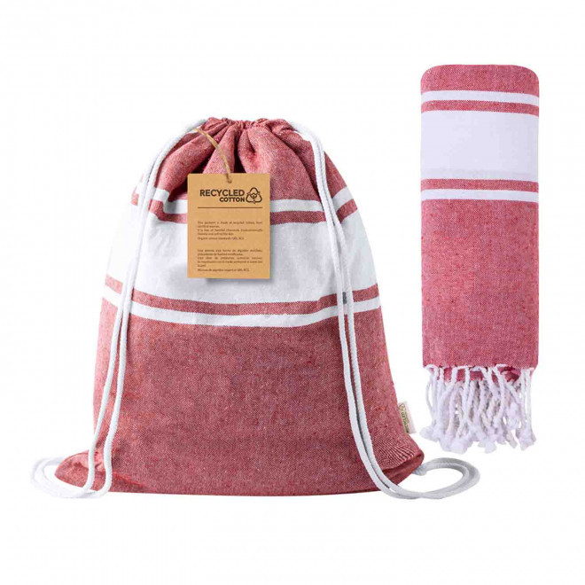 SAC A DOS FOUTA PERSONNALISABLE 'CAREO 170' - rouge