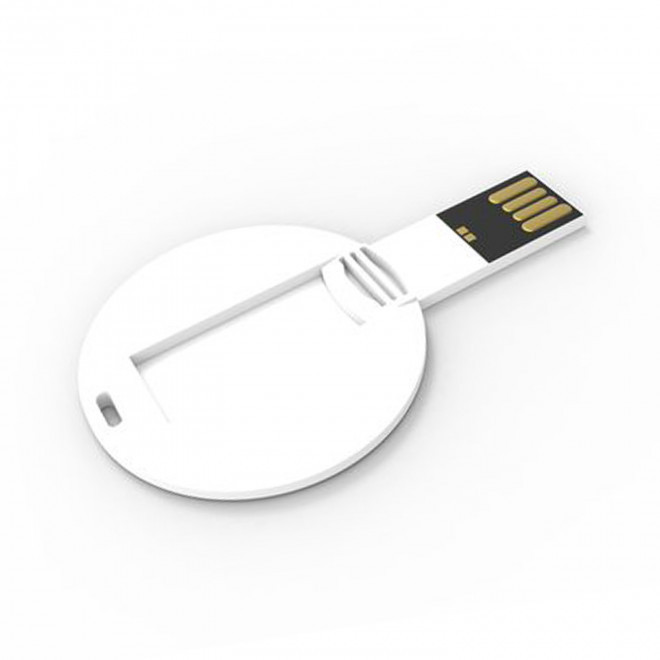CLE USB CARTE PERSONNALISABLE 'KAART' 4GO À 32GO - rond