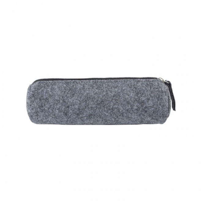 TROUSSE EN FEUTRINE RPET PERSONNALISABLE 'BONNIE' - gris