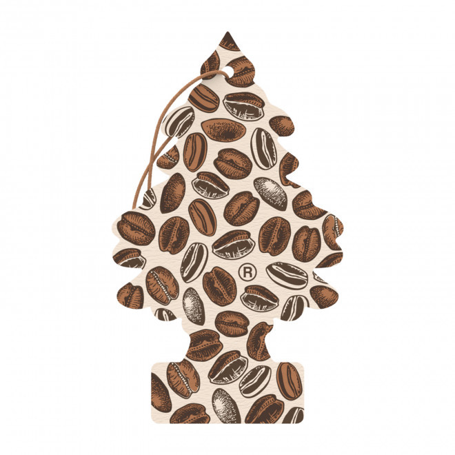 DESODORISANT ARBRE MAGIQUE PERSONNALISABLE 'SAPIN' - café