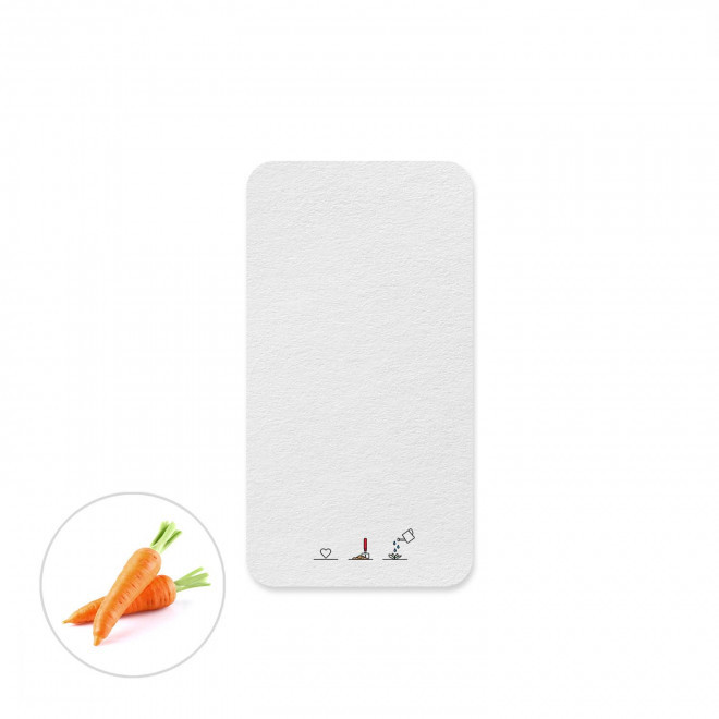 CARTE A PLANTER ENSEMENCEE PERSONNALISABLE 'HORTUS FORME' - carotte
