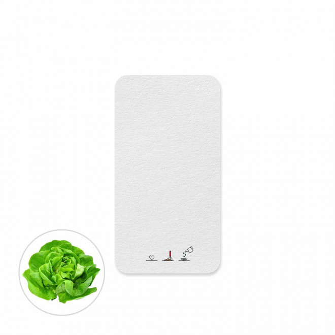 CARTE A PLANTER ENSEMENCEE PERSONNALISABLE 'HORTUS FORME' - salades