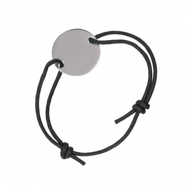 BRACELET BRESILIEN PERSONNALISABLE 'JAKINO' - noir