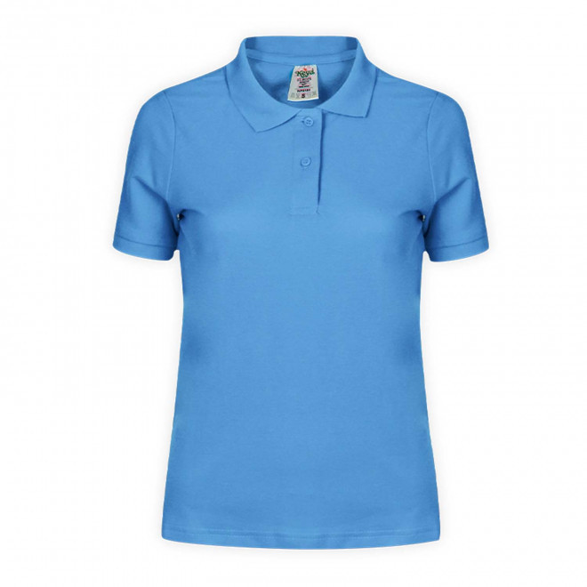 POLO FEMME PERSONNALISABLE 'TERIM 180' - bleu clair