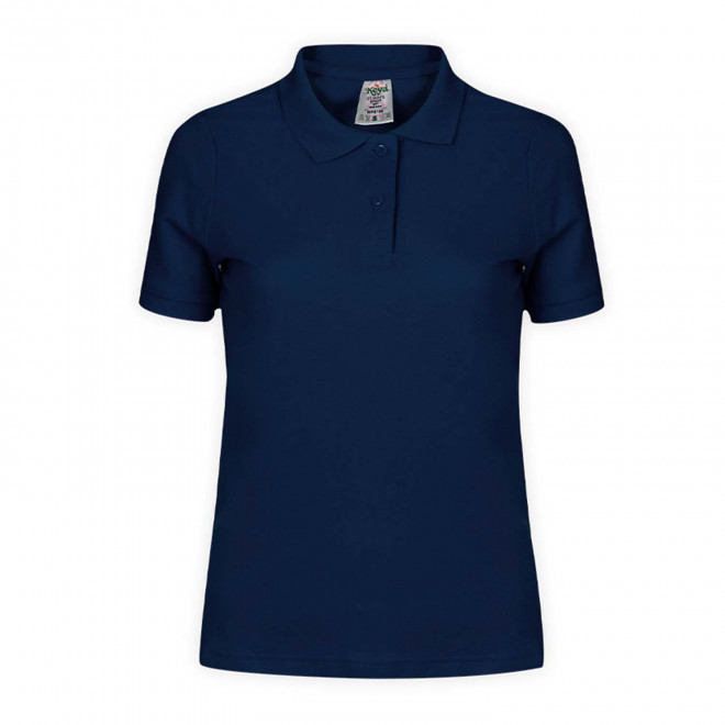 POLO FEMME PERSONNALISABLE 'TERIM 180' - bleu marine