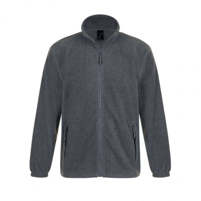 VESTE POLAIRE PUBLICITAIRE ZIPPEE HOMME 'NORTH' 300 GR/M² - gris chiné