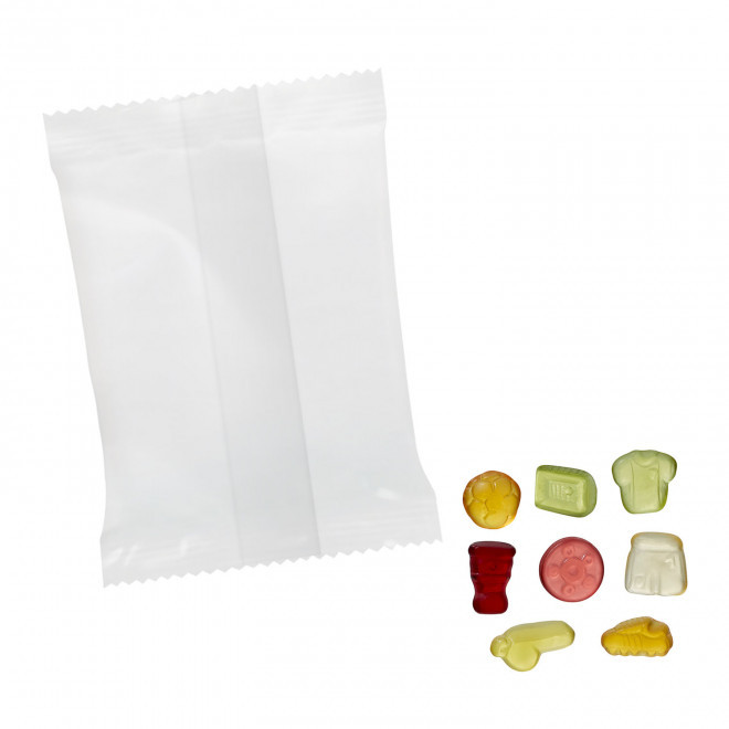 BONBONS GOMME DE FRUITS PERSONNALISABLE 'PIMPY'  - foot