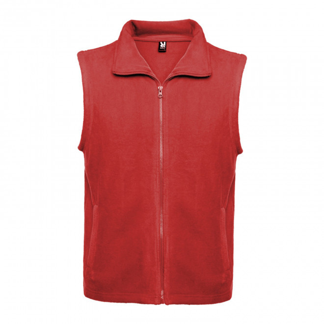 RAPIDE 4J - BODYWARMER PUBLICITAIRE POLAIRE MIXTE 'BELLAGIO' - rouge