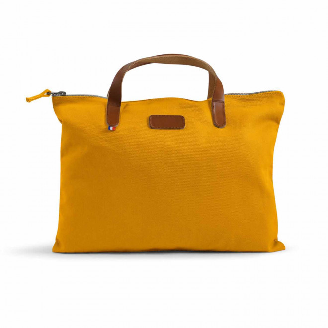 SACOCHE PERSONNALISABLE MIF EN COTON BIO 'CANCAN' - jaune