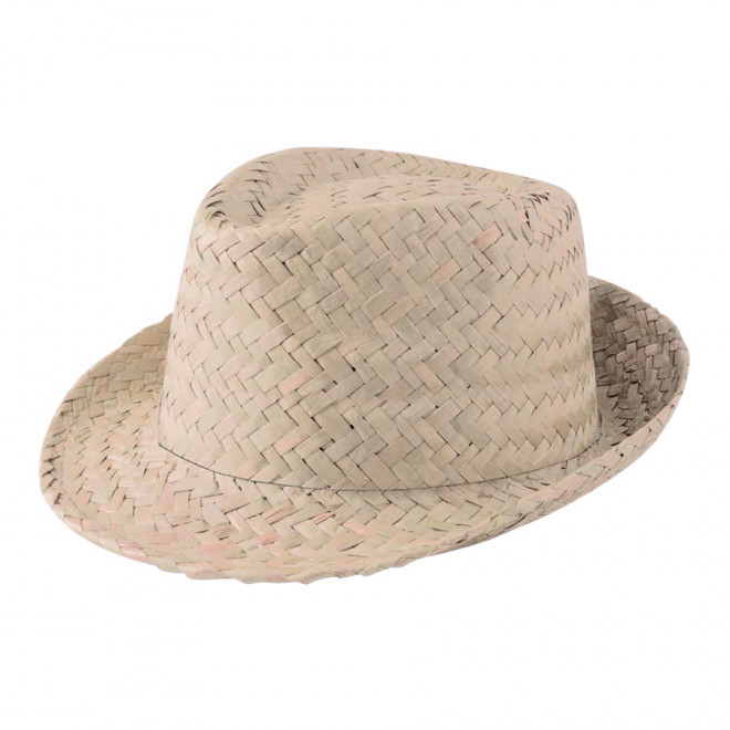 CHAPEAU DE PAILLE PUBLICITAIRE 'BRAZ' - paille claire