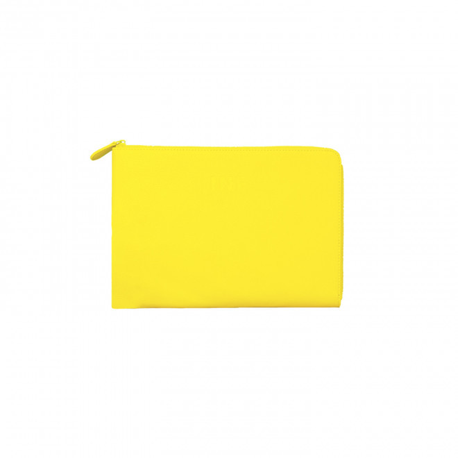 POCHETTE PERSONNALISÉE POUR TABLETTE EN CUIR 'DUIR' - jaune