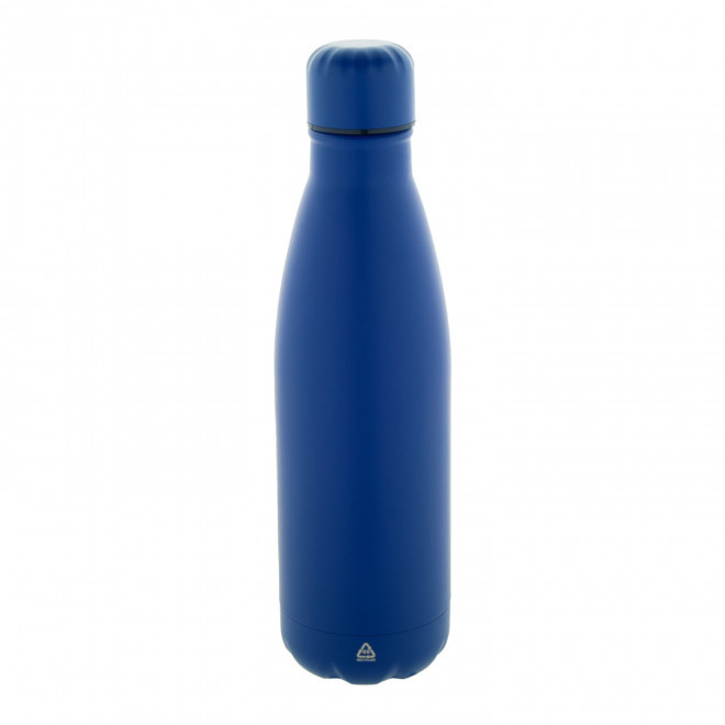 BOUTEILLE ACIER 790 ML PERSONNALISABLE 'BROUDO RECYCLE' - bleu