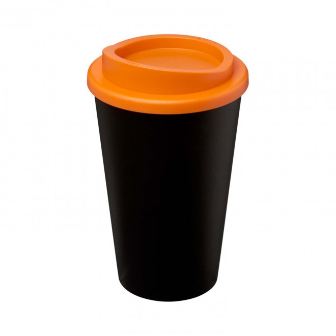 GOBELET ISOTHERME PERSONNALISABLE AMERICANO® 'IBON' - orange/noir