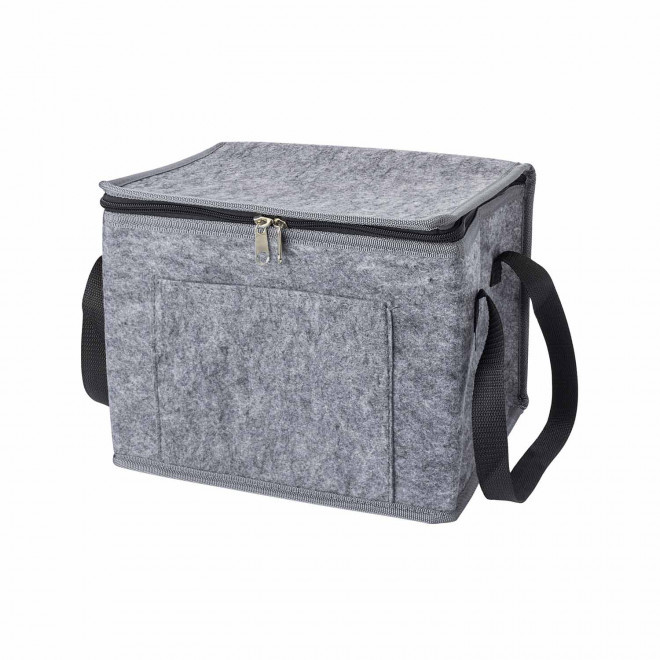SAC ISOTHERME PERSONNALISABLE EN FEUTRE RPET 'KUBSO' - gris