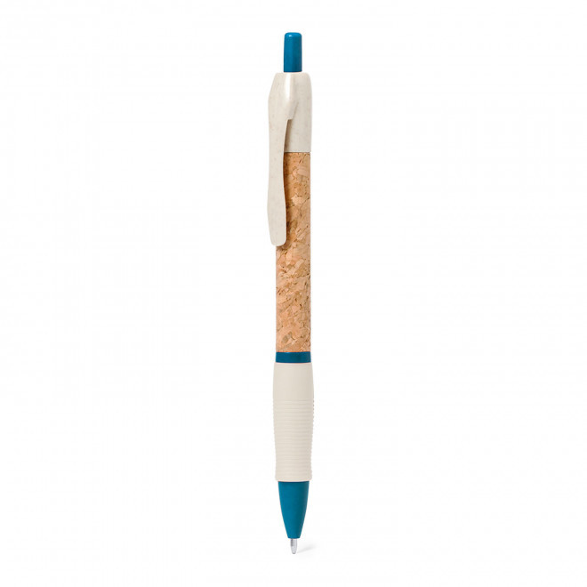 STYLO EN LIÈGE PERSONNALISABLE 'NOSTRO GRIP' - bleu