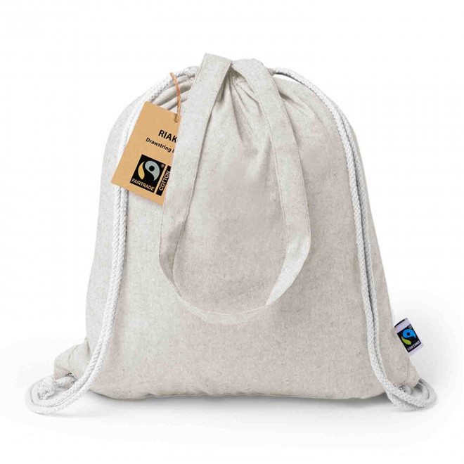 SAC A DOS PERSONNALISABLE  'IPORA FAIRTRADE' - naturel