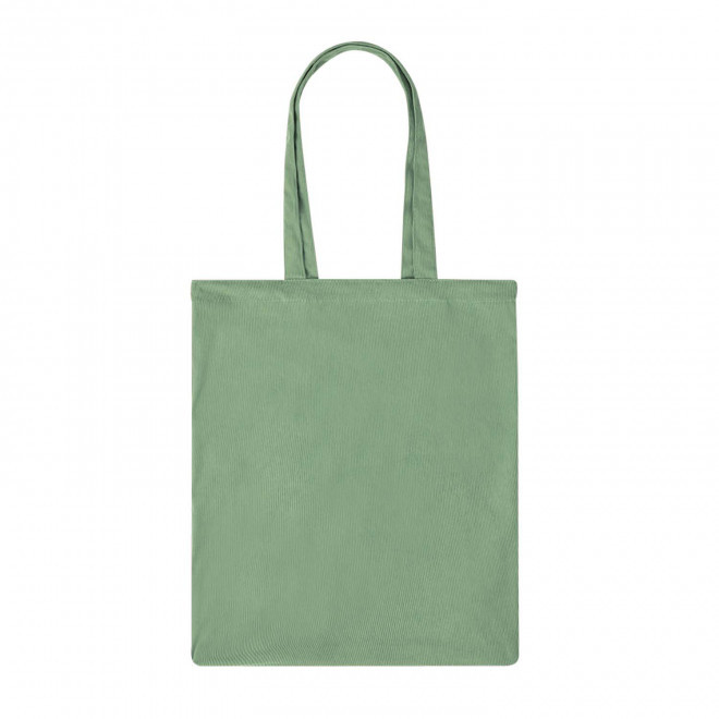 SAC SHOPPING PERSONNALISABLE EFFET VELOURS COTELE 'ZURI' - vert