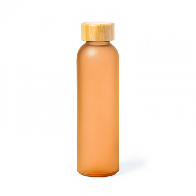 BOUTEILLE EN VERRE PERSONNALISABLE 500 ML 'LODO COLOR' - orange
