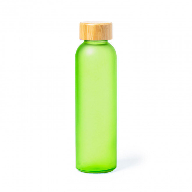 BOUTEILLE EN VERRE PERSONNALISABLE 500 ML 'LODO COLOR' - vert clair