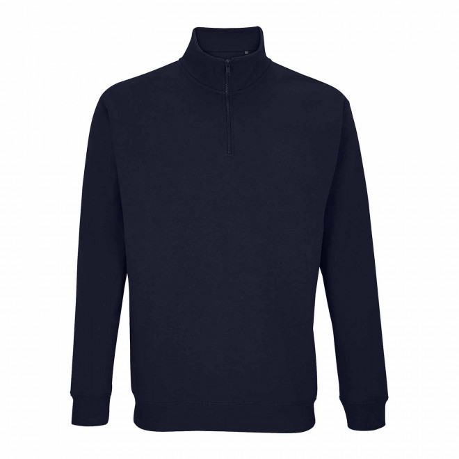 SWEAT PERSONNALISABLE DEMI-ZIP MIXTE 'CONRAD' - french marine