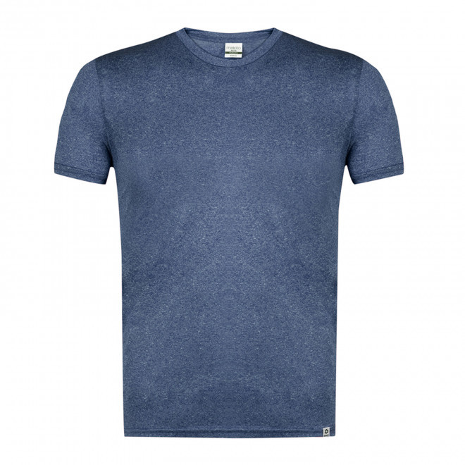 TEE-SHIRT SPORT PERSONNALISABLE 'TAGODA RPET CHINE' - bleu marine