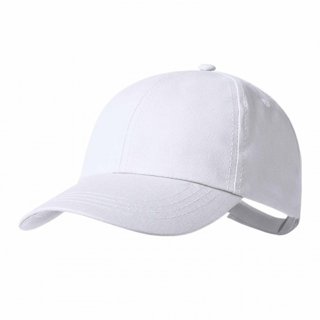 CASQUETTE PERSONNALISABLE 6 PANS 'ANTO' - blanc
