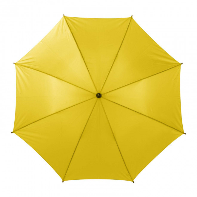 RAPIDE 4J - PARAPLUIE PUBLICITAIRE AUTOMATIQUE CANNE BOIS 'DUNDEE' - jaune