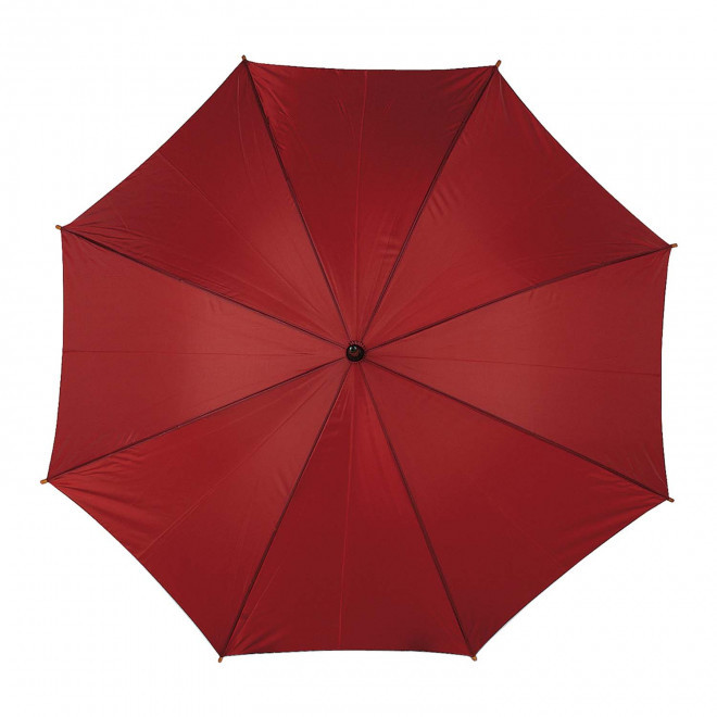 RAPIDE 4J - PARAPLUIE PUBLICITAIRE AUTOMATIQUE CANNE BOIS 'DUNDEE' - bordeaux