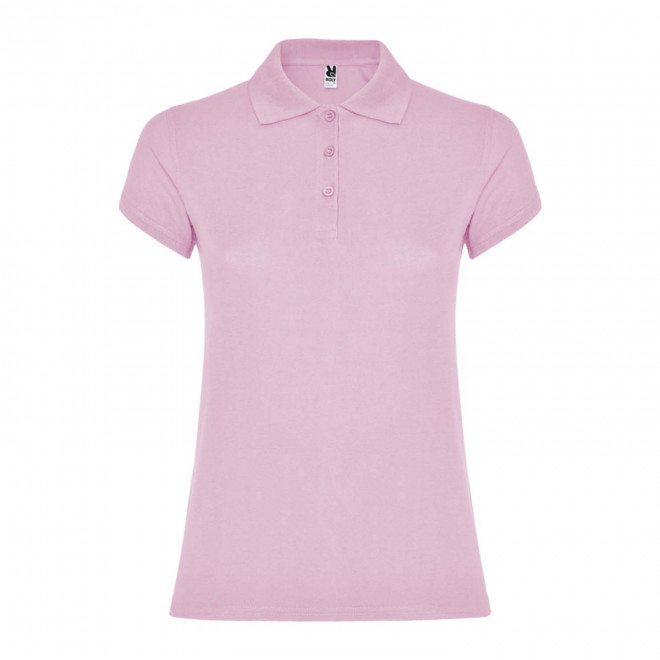 RAPIDE 4J - POLO PERSONNALISABLE MC FEMME 'STARLO' - rose clair