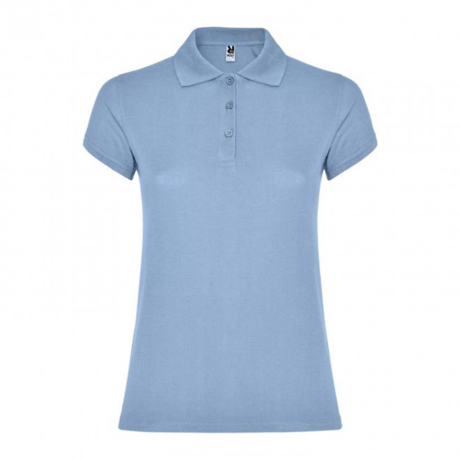 RAPIDE 4J - POLO PERSONNALISABLE MC FEMME 'STARLO' - bleu ciel
