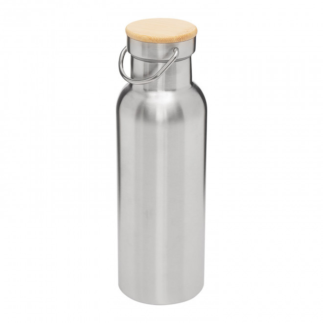 BOUTEILLE ISOTHERME PERSONNALISABLE 500 ML 'HOLLY MATE' - argenté