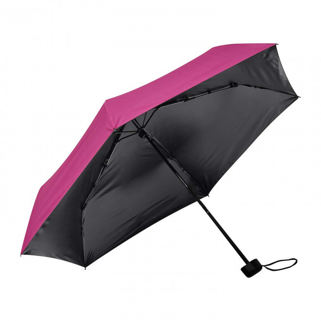 PARAPLUIE ANTI-UV PERSONNALISABLE 'OMBRELLO' - rose/noir