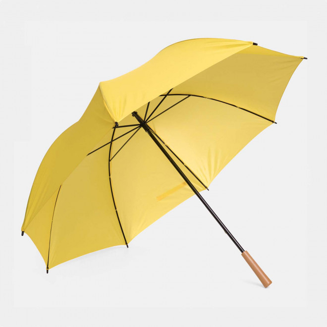 PARAPLUIE PERSONNALISABLE GOLF MANCHE DROIT 'FARITA' - jaune