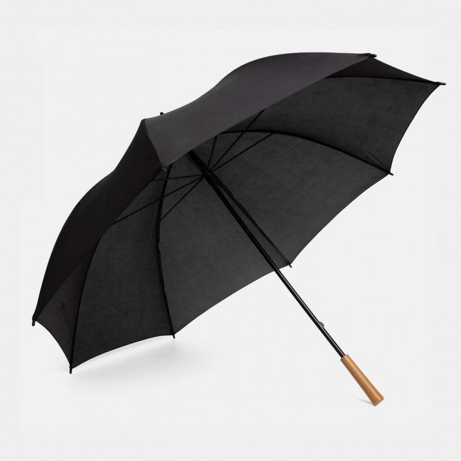 PARAPLUIE PERSONNALISABLE GOLF MANCHE DROIT 'FARITA' - noir