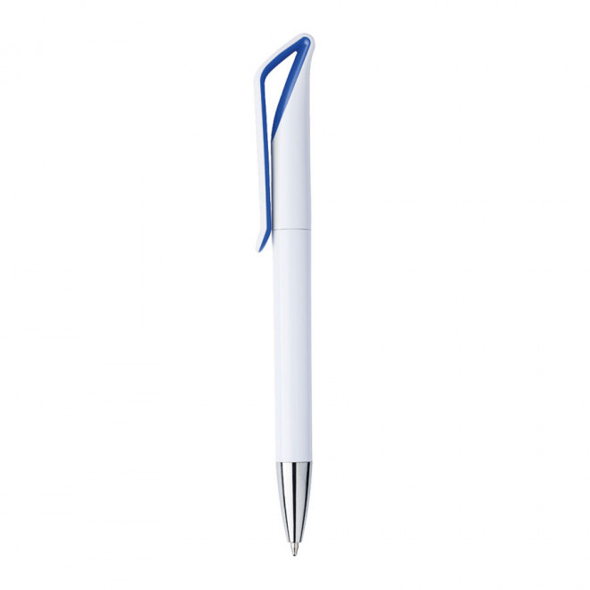 STYLO À BILLE PUBLICITAIRE 'DONATO' - bleu foncé/blanc