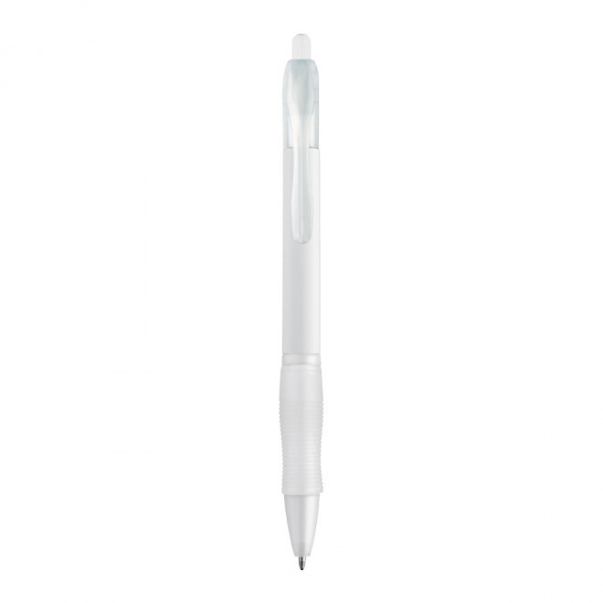 STYLO PERSONNALISÉ 'ALASSIO' CORPS COLORÉ - blanc