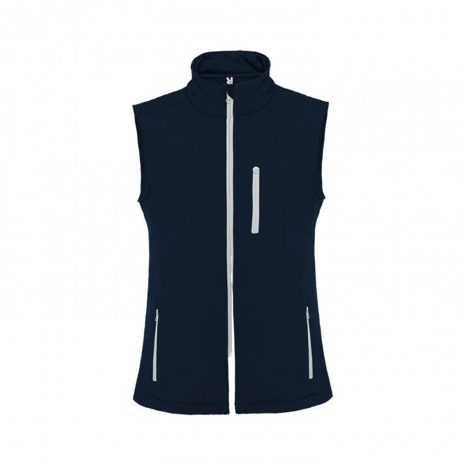 RAPIDE 4J - BODYWARMER SOFTSHELL MIXTE PERSONNALISABLE 'NEVADA' - bleu marine