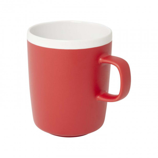 MUG CERAMIQUE PERSONNALISABLE MATE 350 ML 'LILA' - rouge