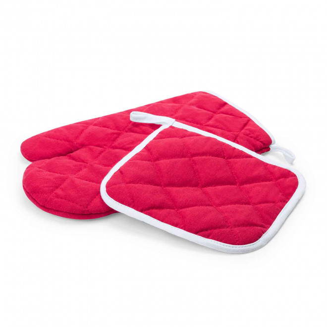 SET DE 2 MANIQUES PERSONNALISABLE 'GRYTA' - rouge
