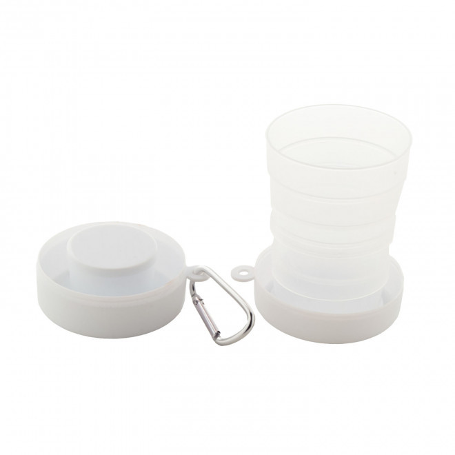 GOBELET PLIABLE PERSONNALISABLE 'PESSOA RPET' - blanc
